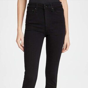 rag & bone Black Skinny Jeans Size 24 High Rise